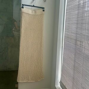 Monday Swimwear Cream Knit Swim Coverup